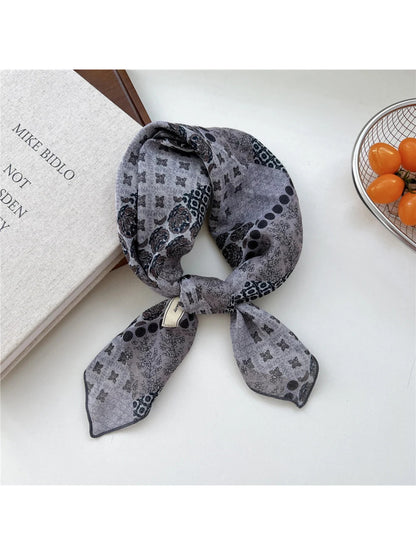 Scarvii - Vintage Print Square Scarf