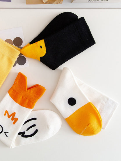 Rufia - Cute Cartoon Duck Pattern Socks – Playful & Cozy