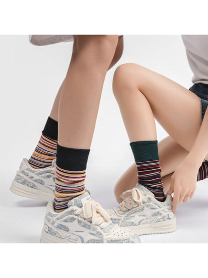Rufia - Modern Stripe Detail Crew Socks