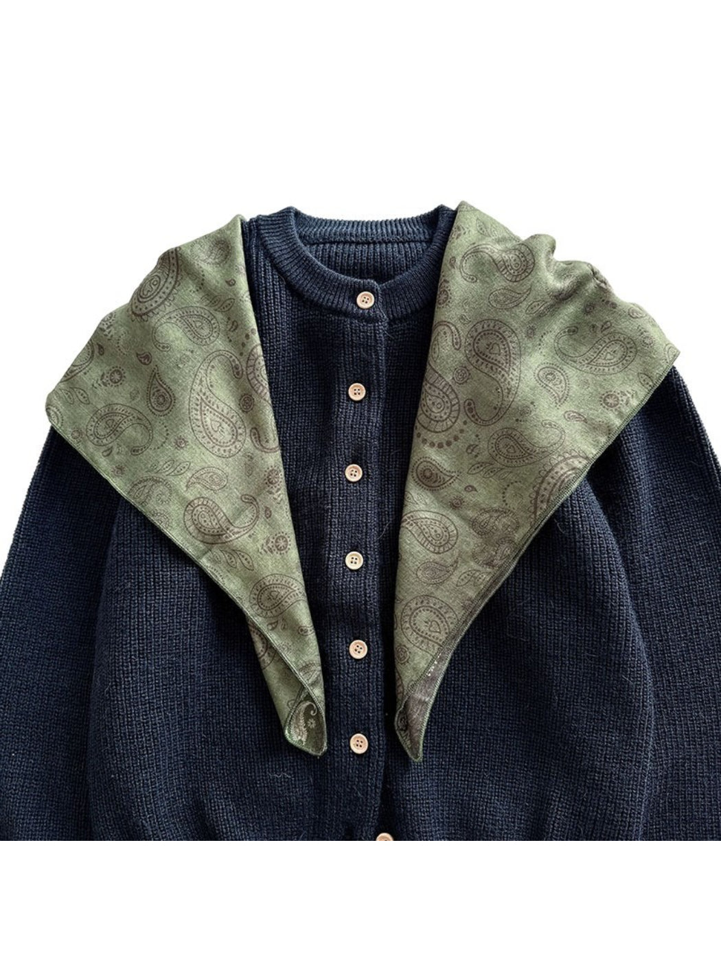 Scarvii - Vintage Paisley Accent Scarf