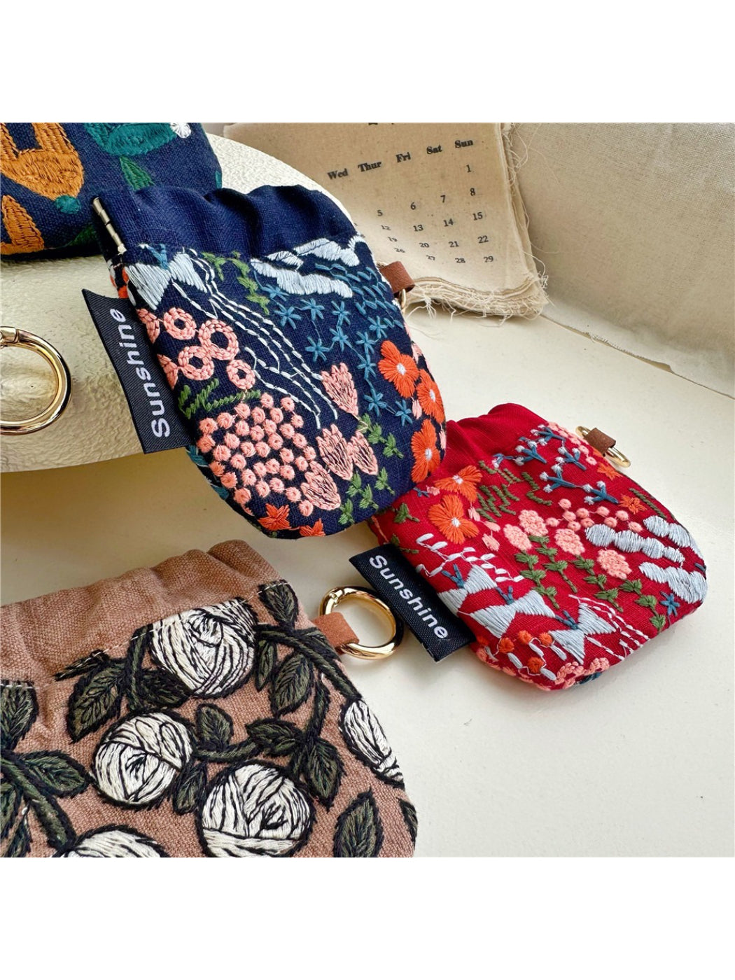 Cosbai - Mini Pattern Drawstring Pouch