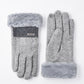 Gloving windproof blending gloves worn on hands showing flexible fit