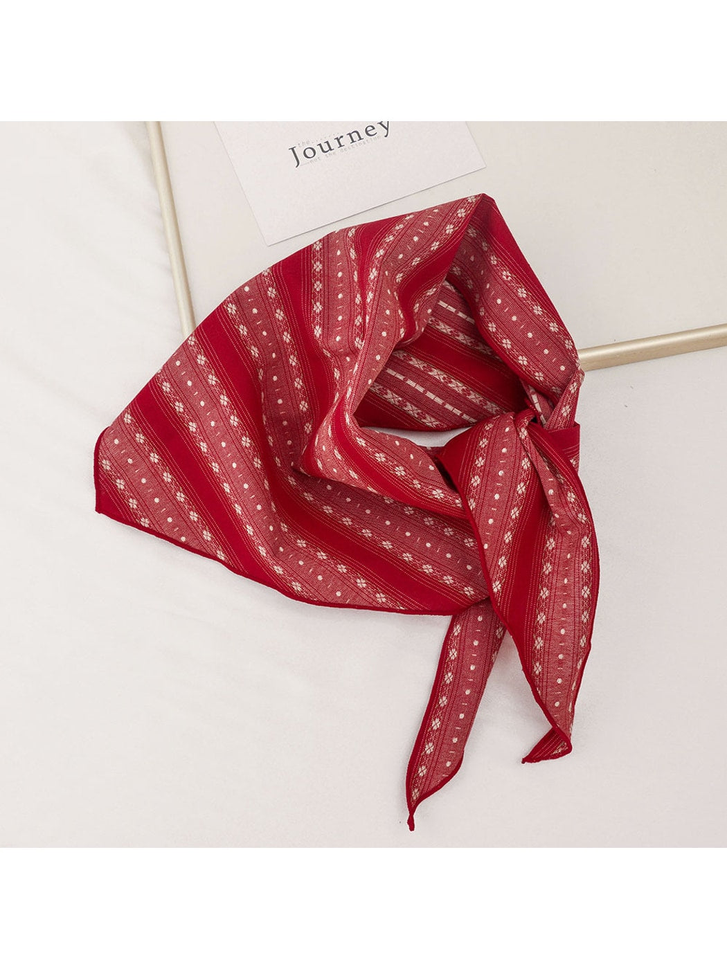 Scarvii - Pastel Floral Print Triangle Bandana