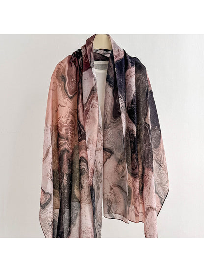 Scarvii - Bohemian Floral Print Summer Wrap Scarf