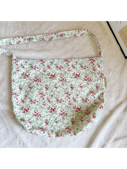 Cosbai - Vintage Floral Slouchy Bag