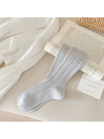 Rufia Soft Ribbed Textured Casual Crew Socks product image 6