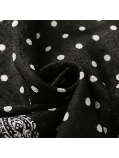 Scarvii -  Elegant Long Scarf with Polka Dots