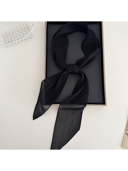 Scarvii - Elegant Narrow Solid Color Scarf