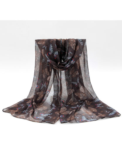 Scarvii - Unisex Butterfly Print Scarf