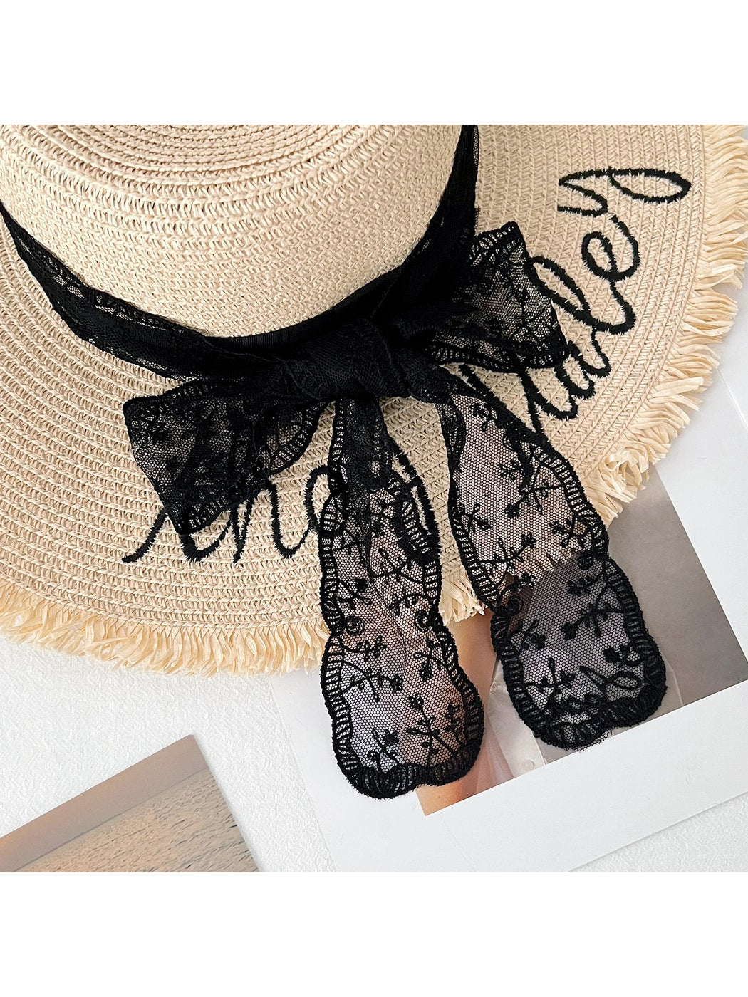 Scarvii - Lace Long Narrow Styling Scarf