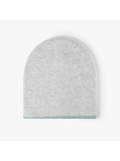 Haila - Reversible Contrast-Edge Knit Beanie