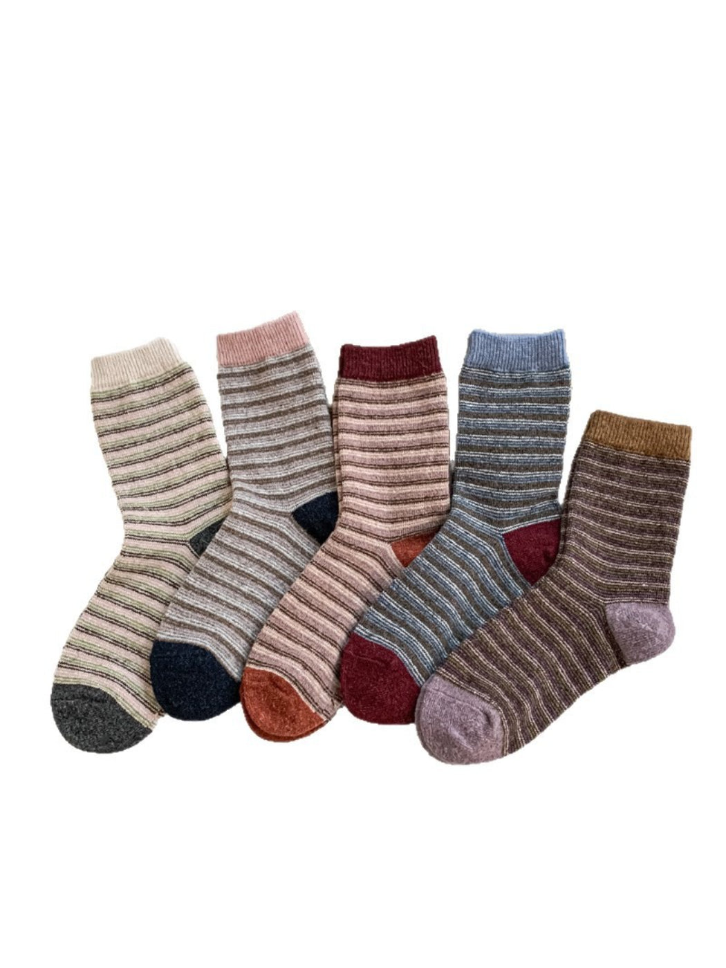 Rufia - Classic Striped Crew Socks