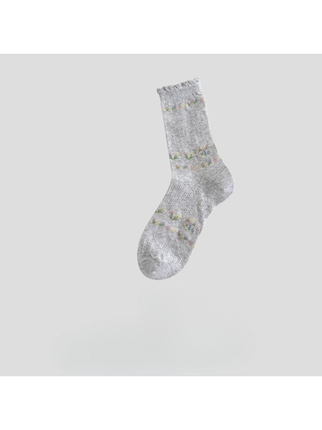 Rufia - Floral Mesh Ruffle Crew Socks product image 3