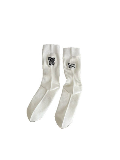 Rufia - Soft Ribbon Detail Crew Socks