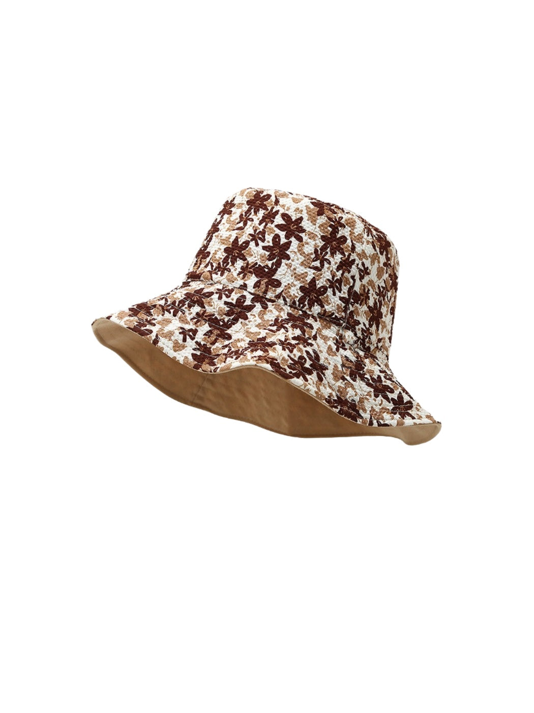 Haila – Floral Print Wide Brim Bucket Hat