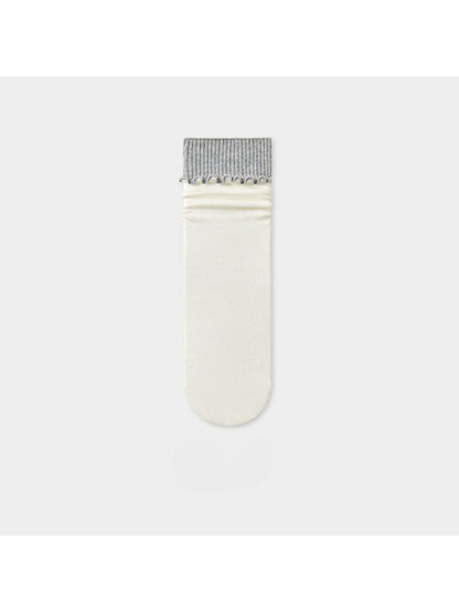 Rufia - Clean Ribbed Knit Crew Socks