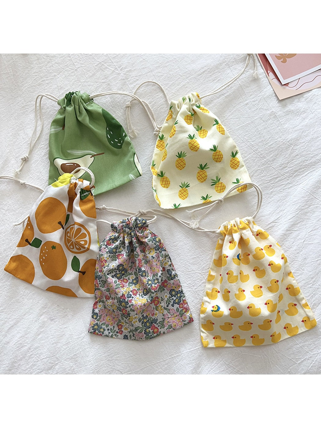 Cosbai - Printed Drawstring Pouch Bag for Travel