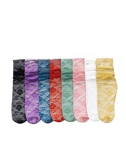 Rufia - Lightweight Lace Sheer Crew Socks product image 10