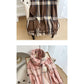 Scarvii - Cozy Plaid Tassel Scarf for Women