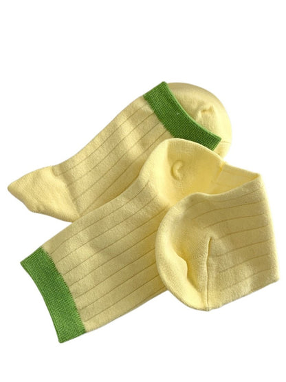 Rufia - Macaron-Colored Mid-Calf Socks - Sweet & Simple
