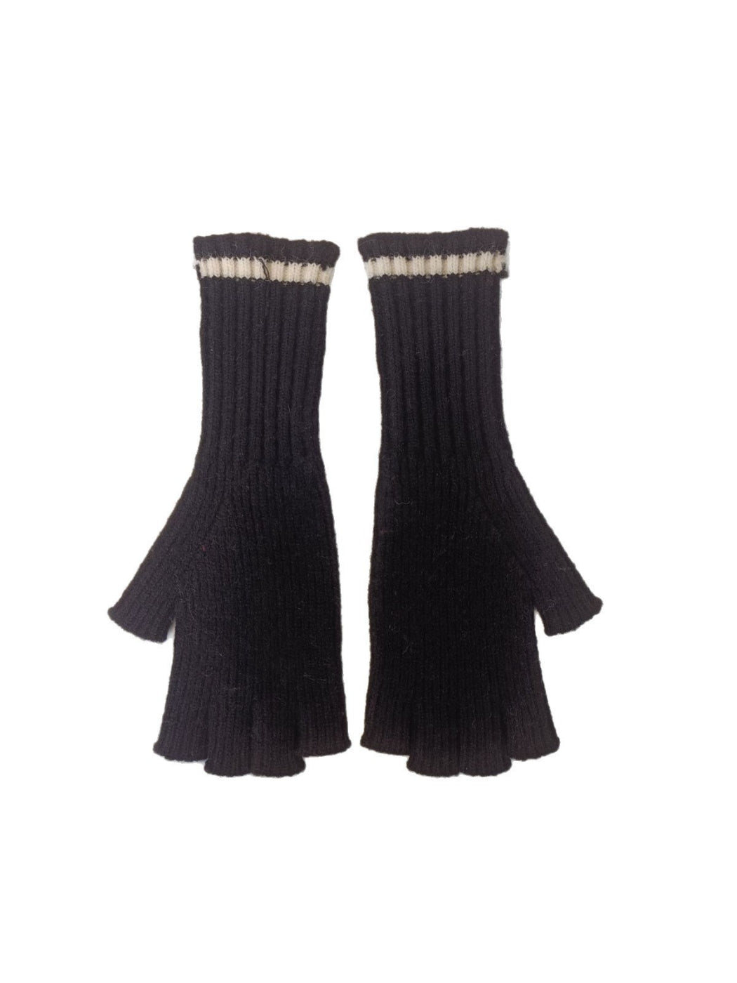 Gloving - Ribbed Knit Fingerless Gloves