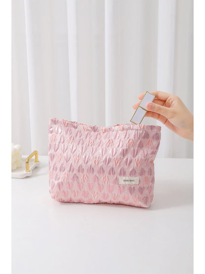 Cosbai - Heart Pattern Cosmetic Bag