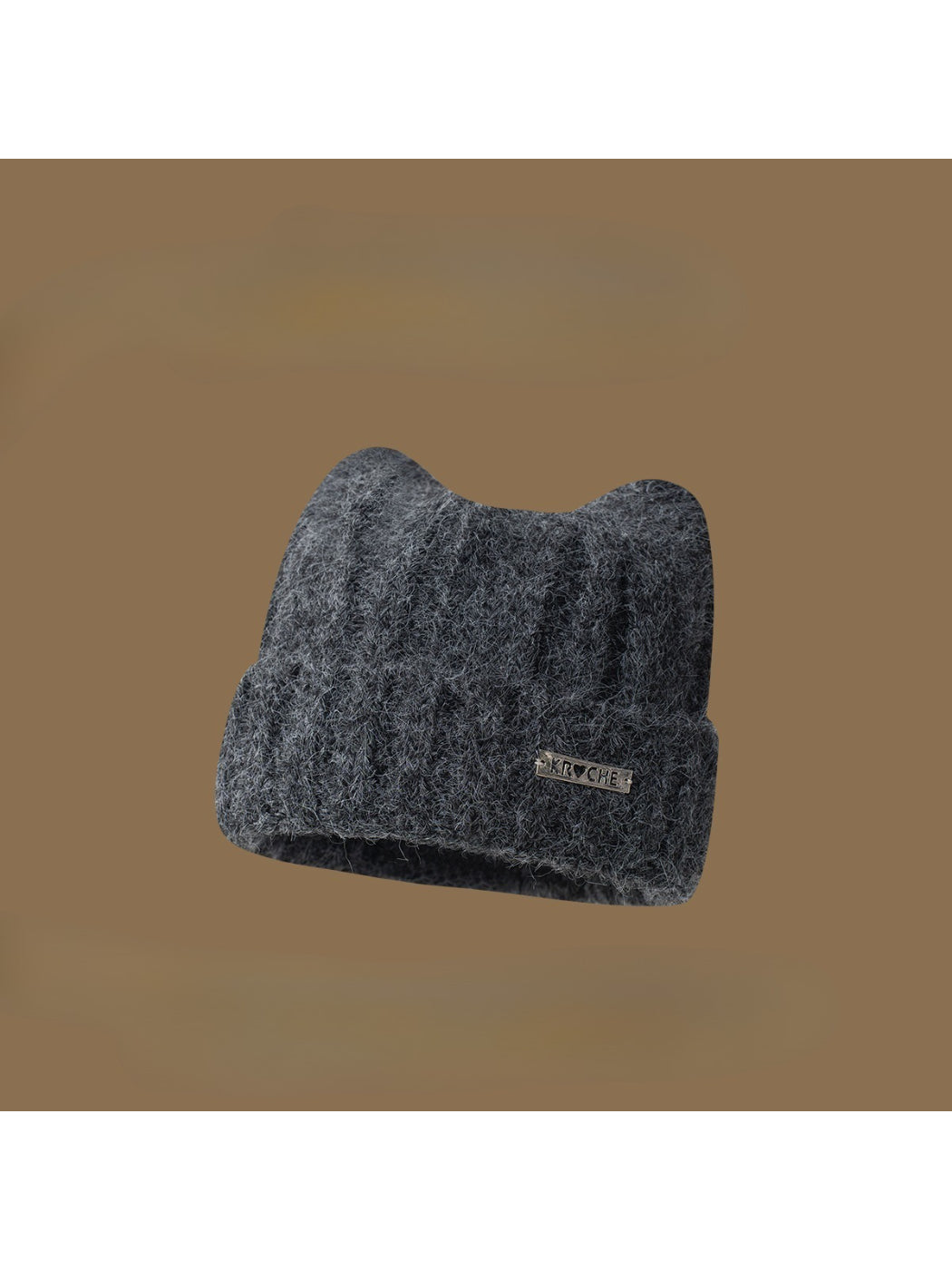 Haila - Soft Ribbed Cat Ear Knit Beanie
