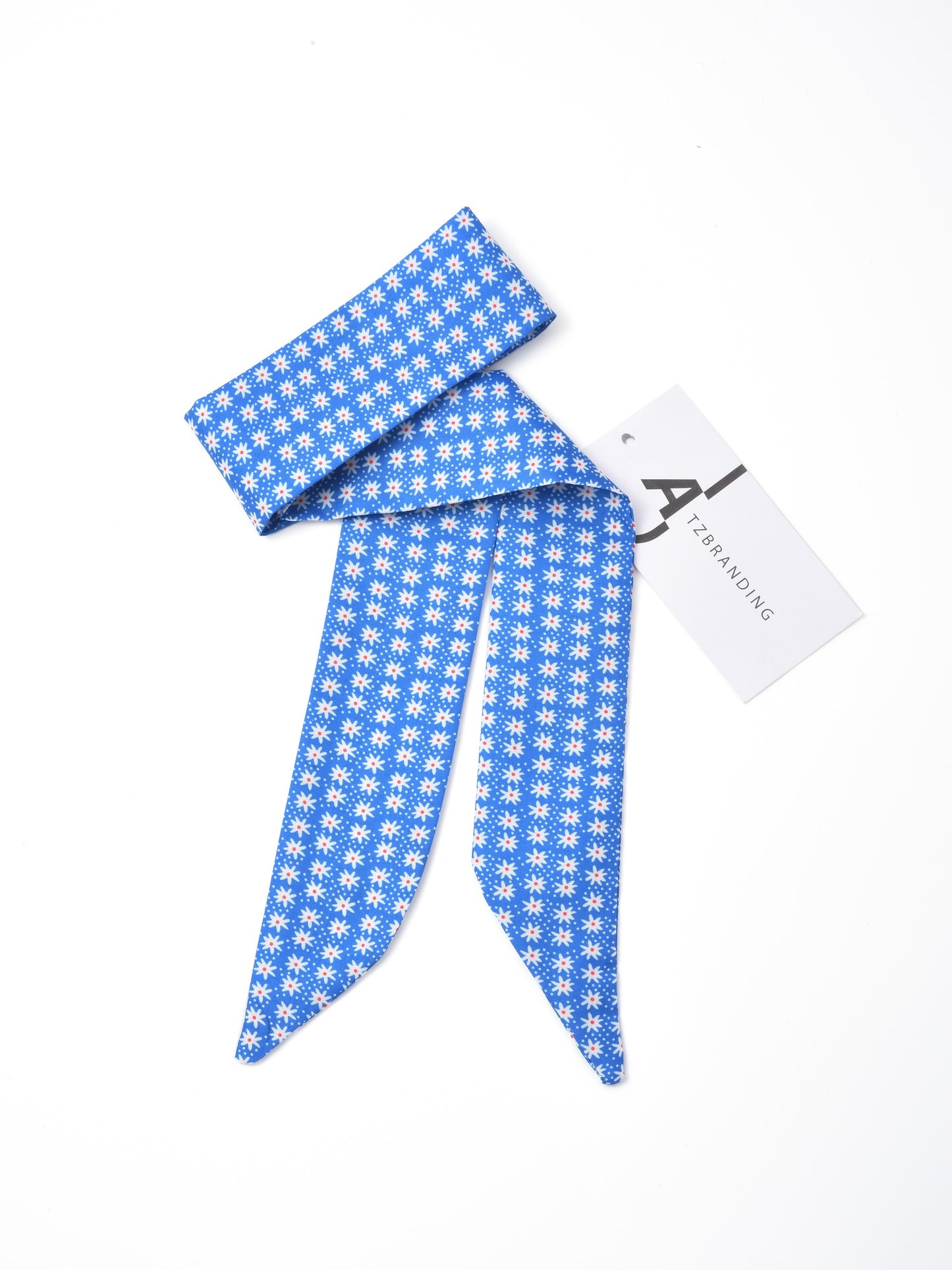 Scarvii - Classic Repeat Print Skinny Scarf