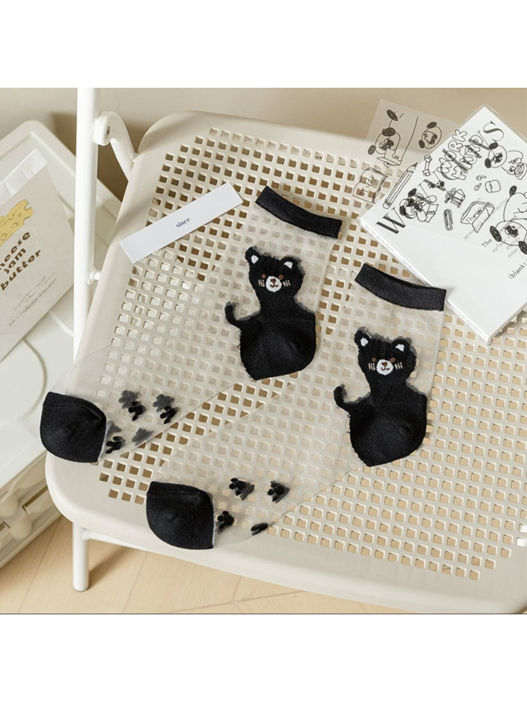 Rufia - Cute Cat Sheer Ankle Socks product image 5