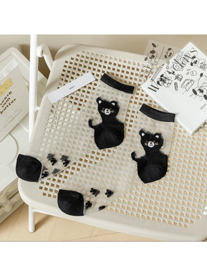 Rufia - Cute Cat Sheer Ankle Socks product image 5