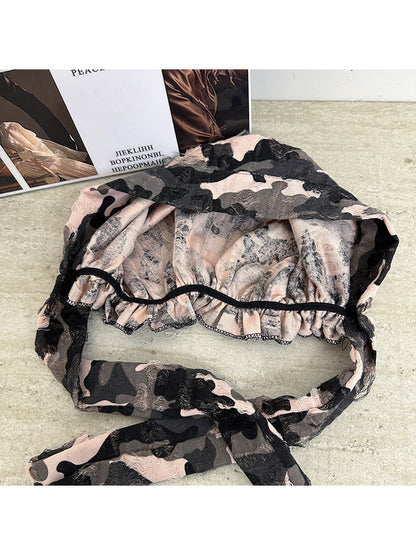 Haila - Camo Pattern Brimless Knit Hat