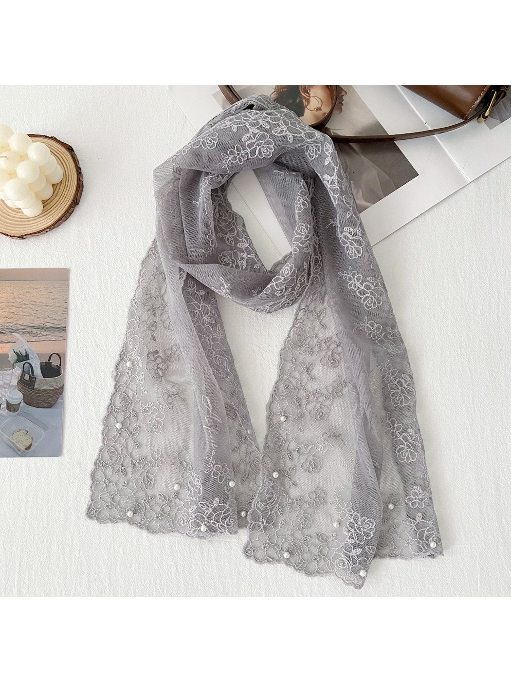 Scarvii - Sweet Style Lace Layering Long Scarf