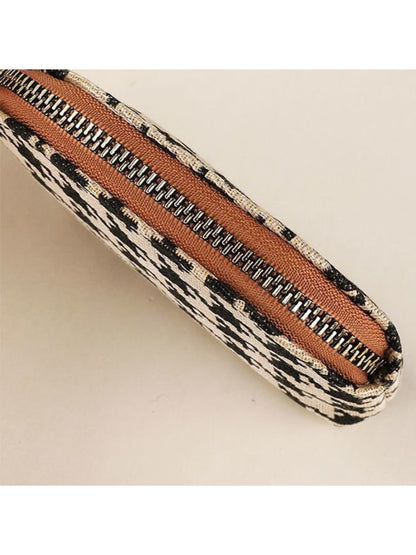 Cosbai - Houndstooth Pattern Coin Purse for Women