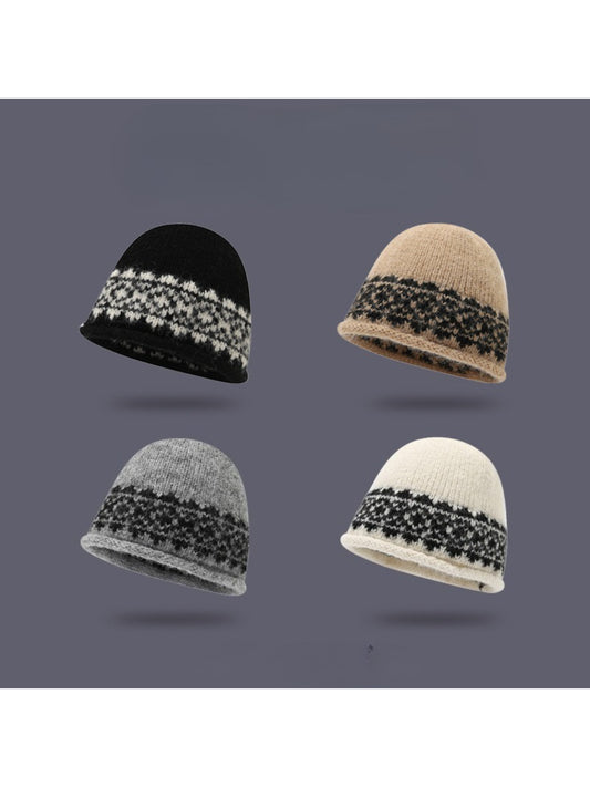 Haila – Vintage Jacquard Earflap Beanie