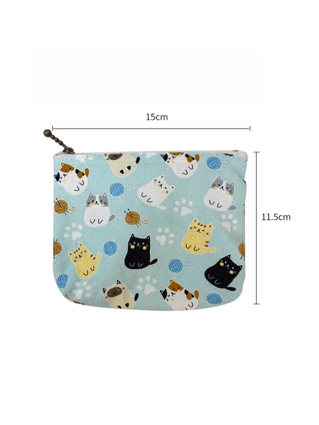 Cosbai cartoon coin purse featuring a smiling and cute animal face