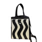 Cosbai - Black & White Large Capacity Tote Bag - Bold & Spacious