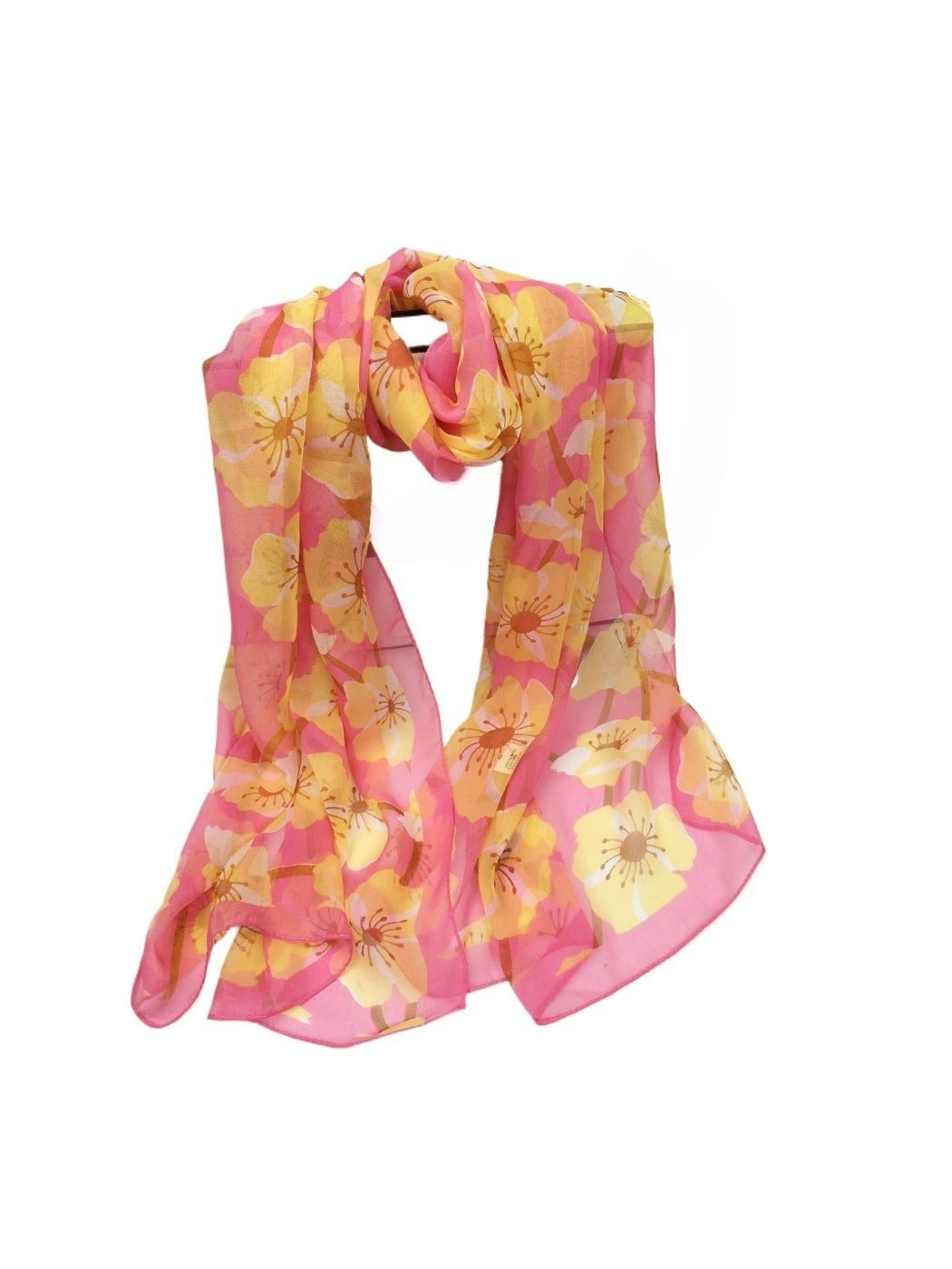 Scarvii - Floral Print Scarf - Elegant & Lightweight