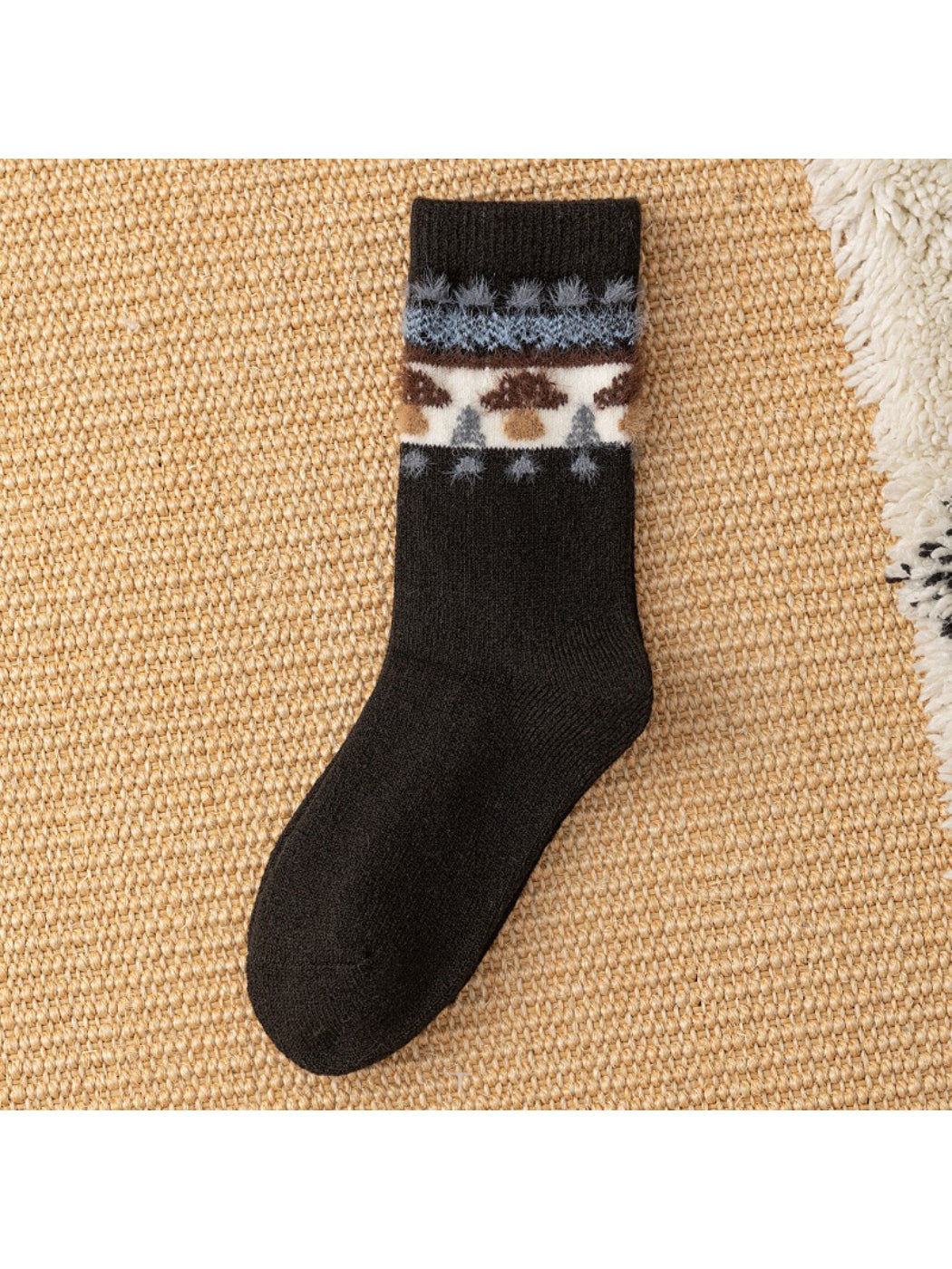 Rufia - Mushroom Pattern Knit Crew Socks product image 5