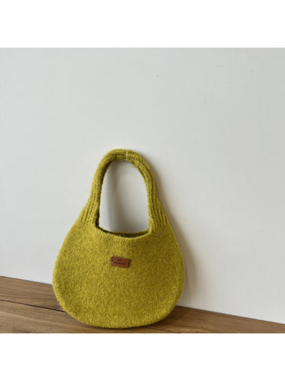 Cosbai - Rounded Knit Tote Bag