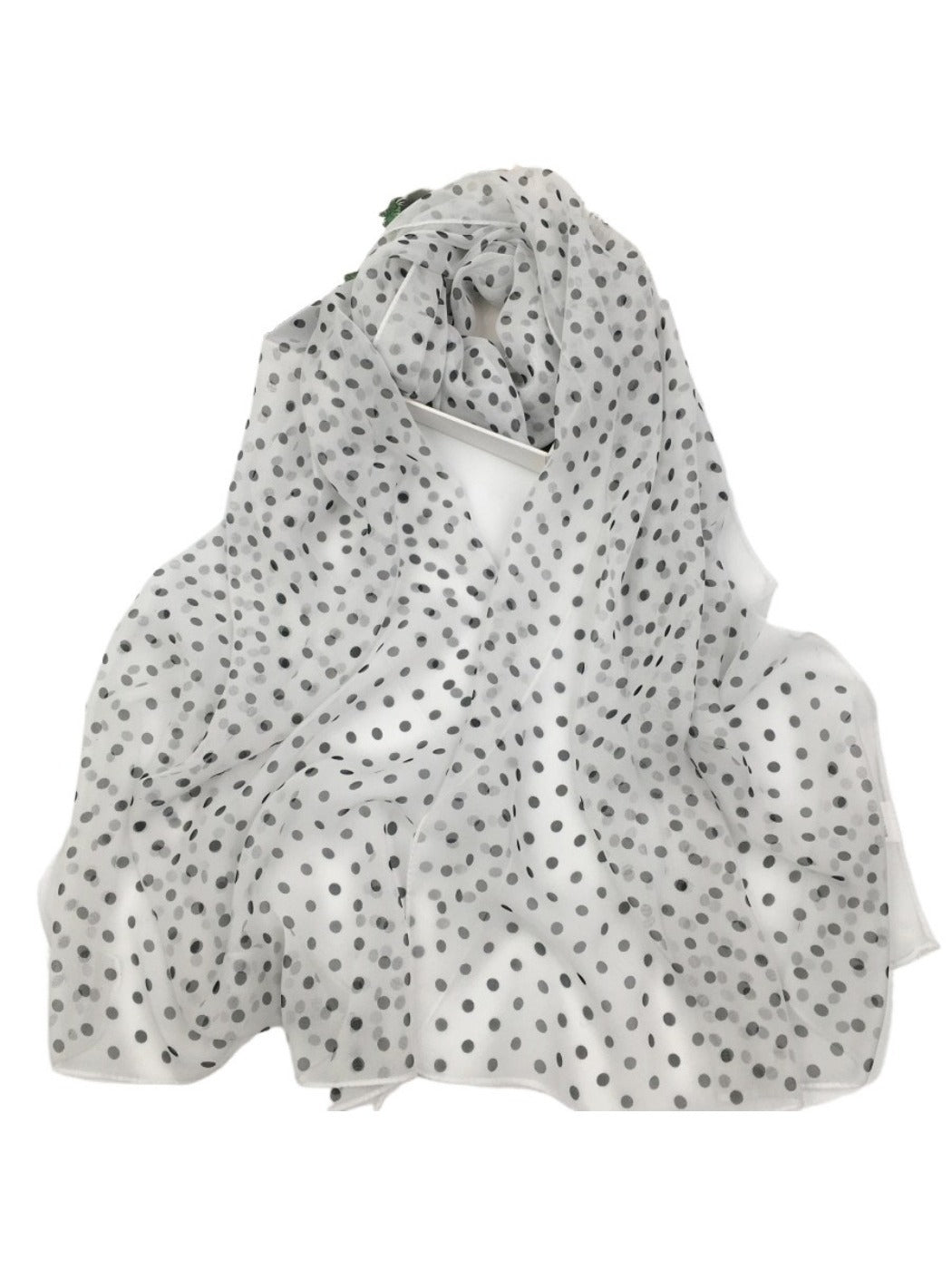Scarvii - Vintage Polka Dot Lightweight Scarf - Fashion & Soft