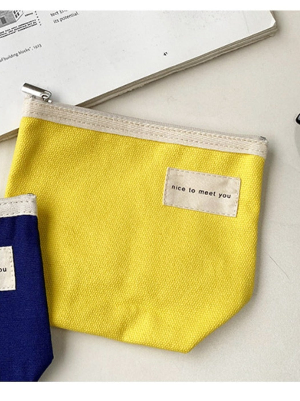 Cosbai - Minimalist Small Canvas Cardholder Pouch & Coin Purse