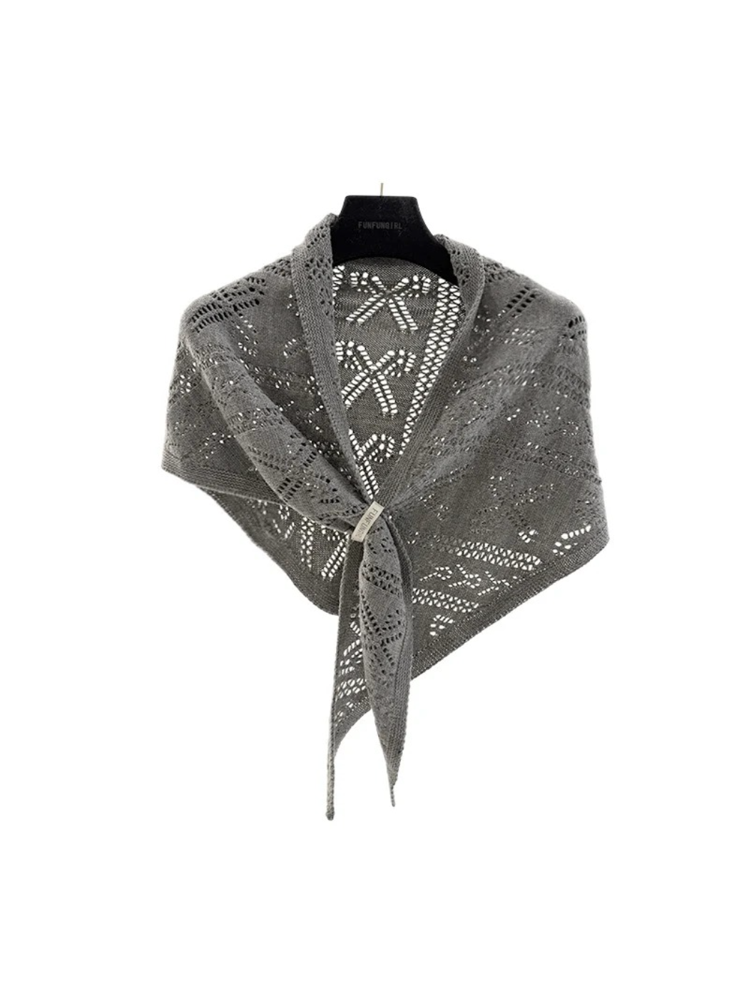 Scarvii - Textured Crochet Triangle Wrap