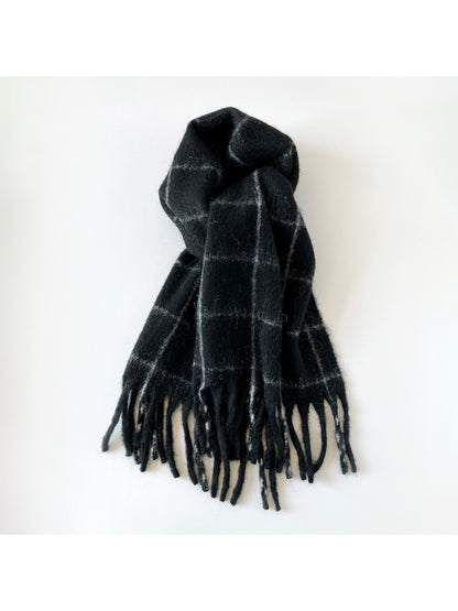 Scarvii - Soft Brushed Plaid Winter Scarf