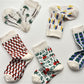 Rufia – Irregular Pattern Crew Socks