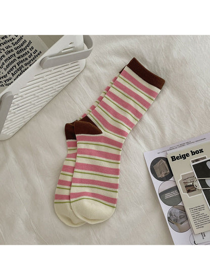 Rufia - Retro Candy Stripe Crew Socks