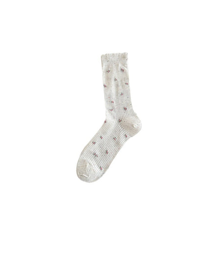 Rufia - Vintage Mini Floral Knit Crew Socks product image 5