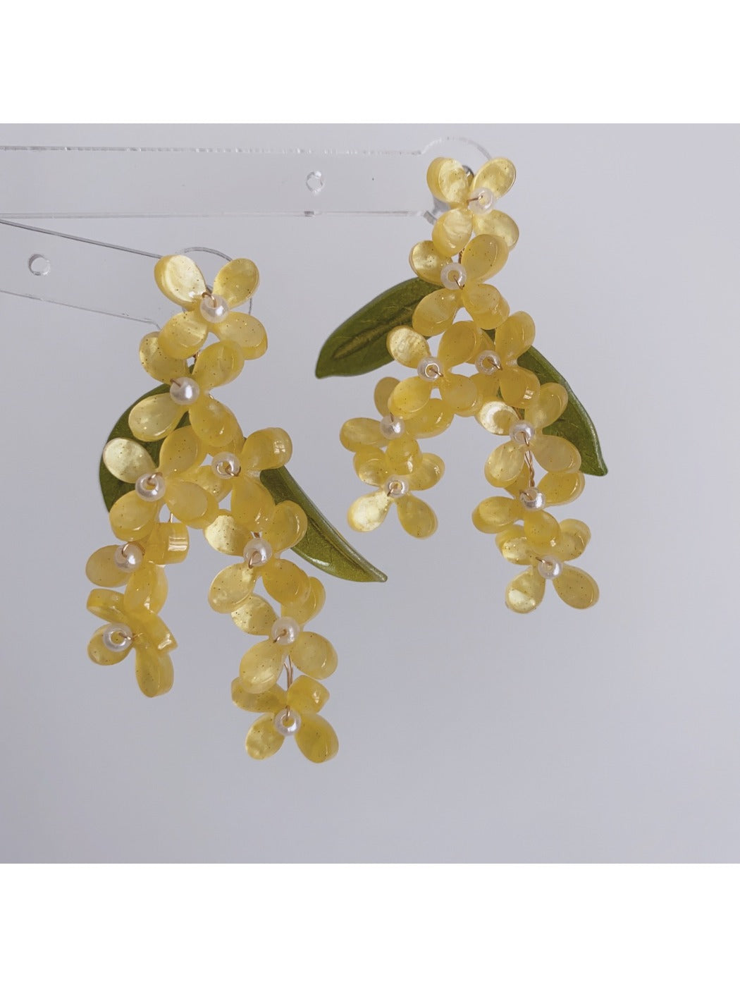 Earwish - Osmanthus Flower Long Drop Earrings