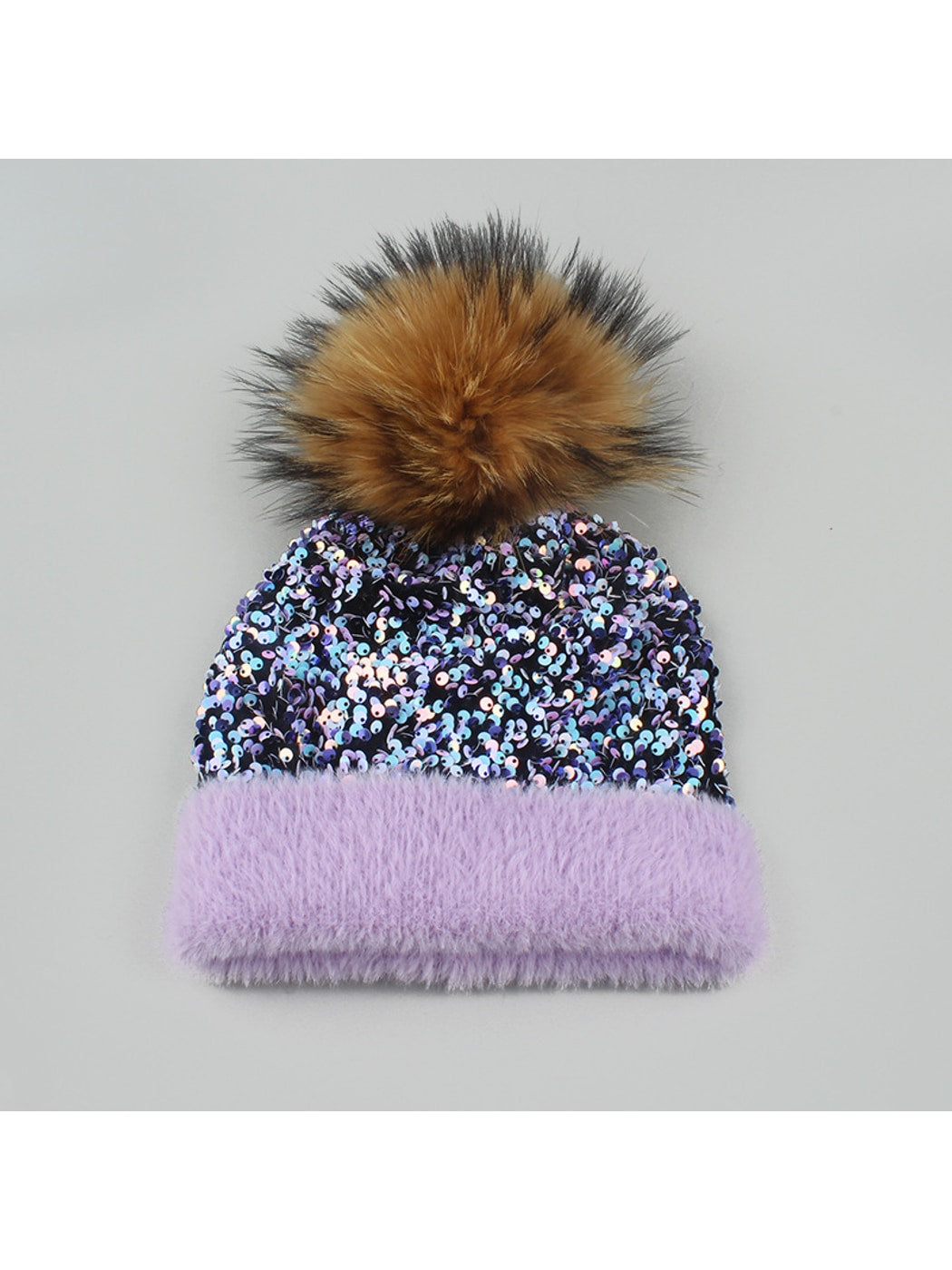 Haila - Women's Pom Pom High Crown Knit Beanie