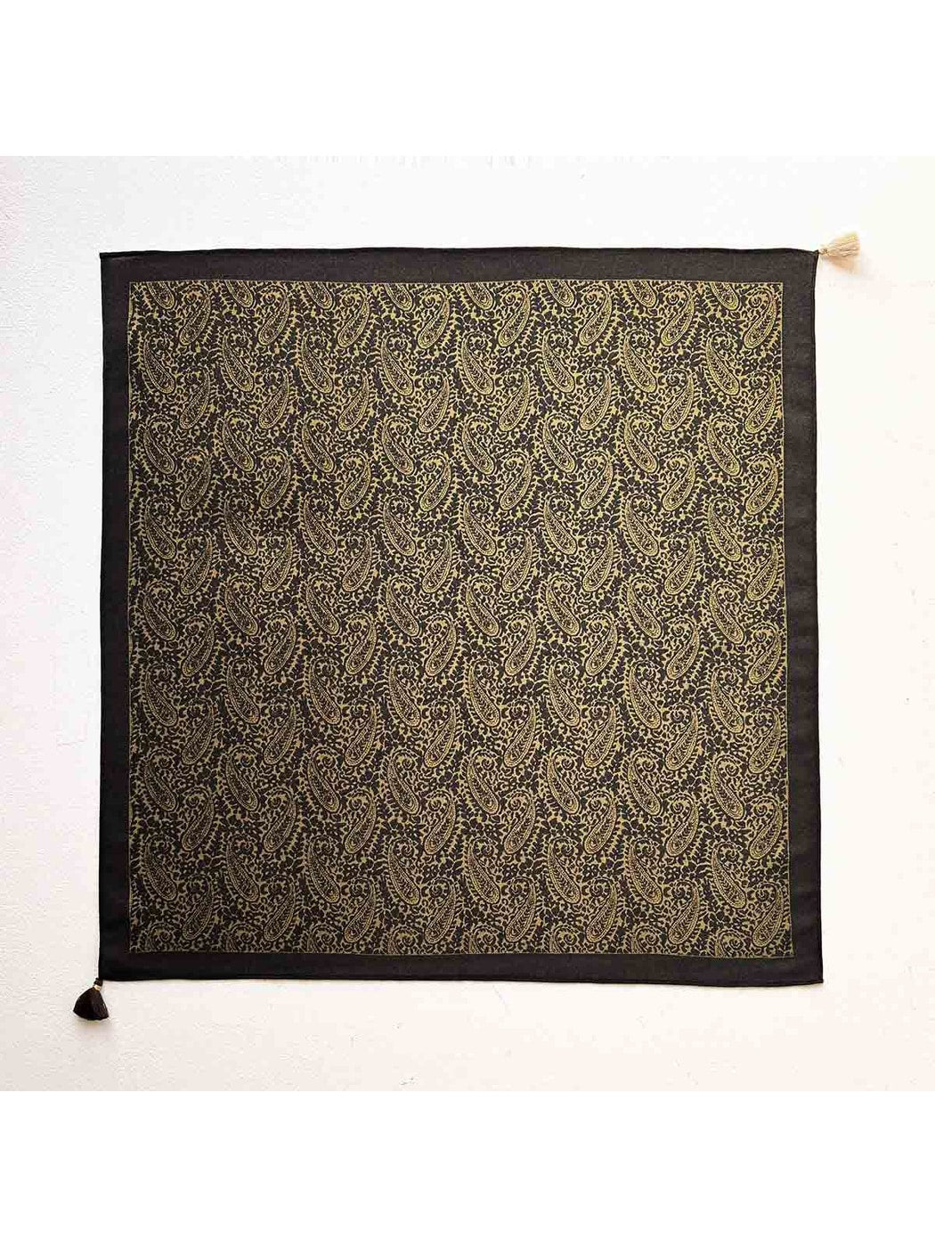 Scarvii - Decorative Border Paisley Fashion Square Scarf