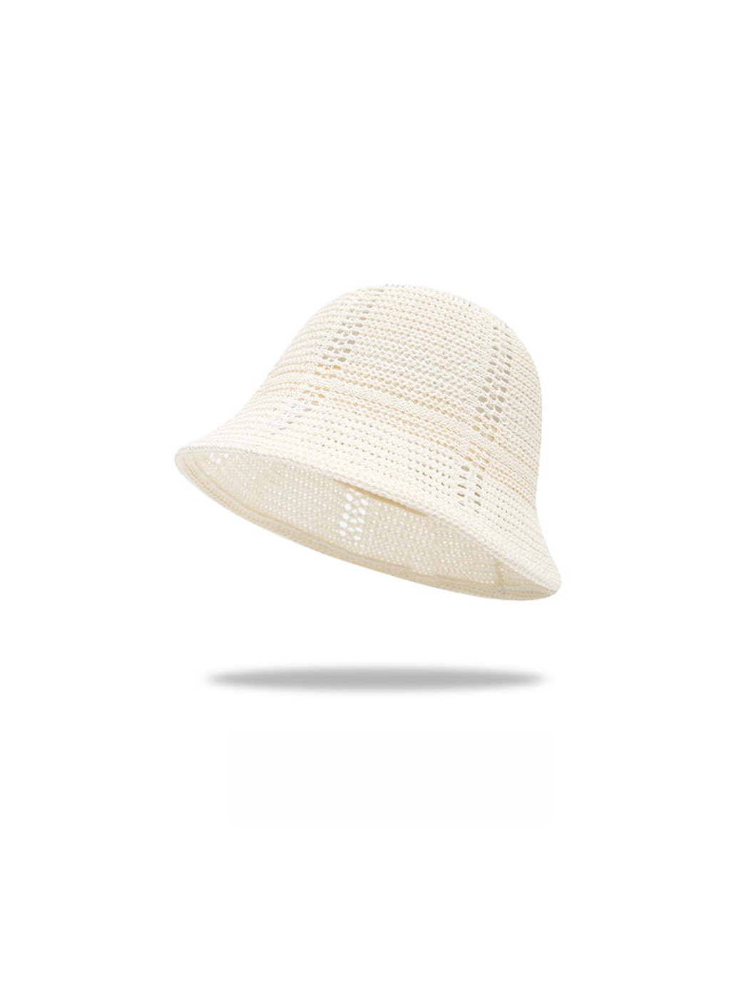 Haila - Round Crown Solid Color Women's Bucket Hat